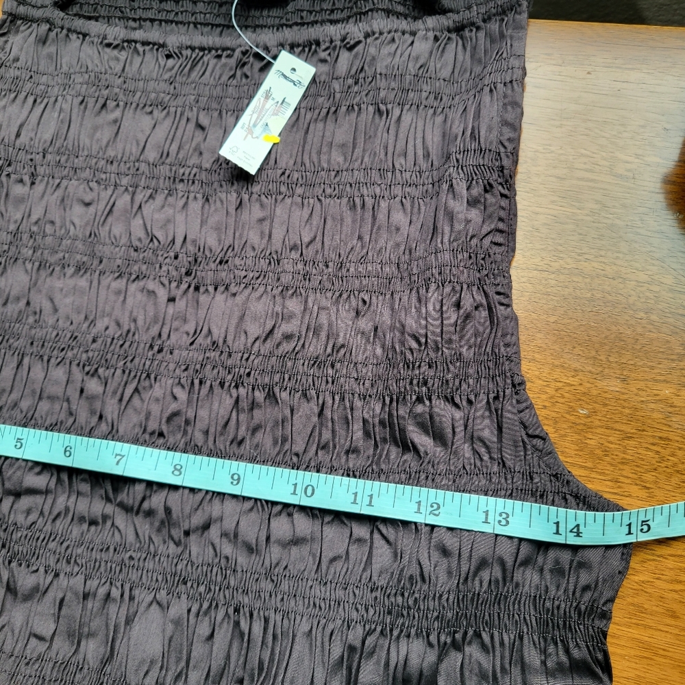 Madewell The Melody Smocked Midi Dress Size M NWT Brown Molasses - Picture 11 of 12